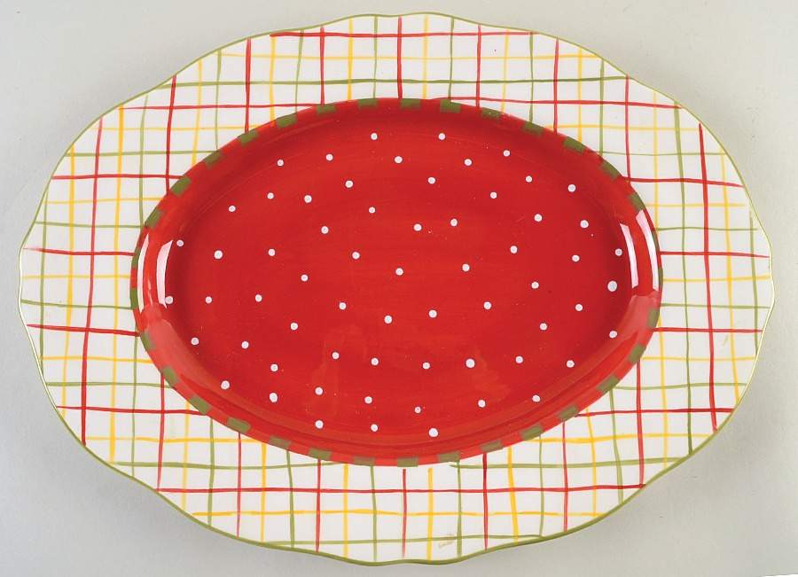 Harmony 16" Oval Serving Platter by Roscher & Co-1