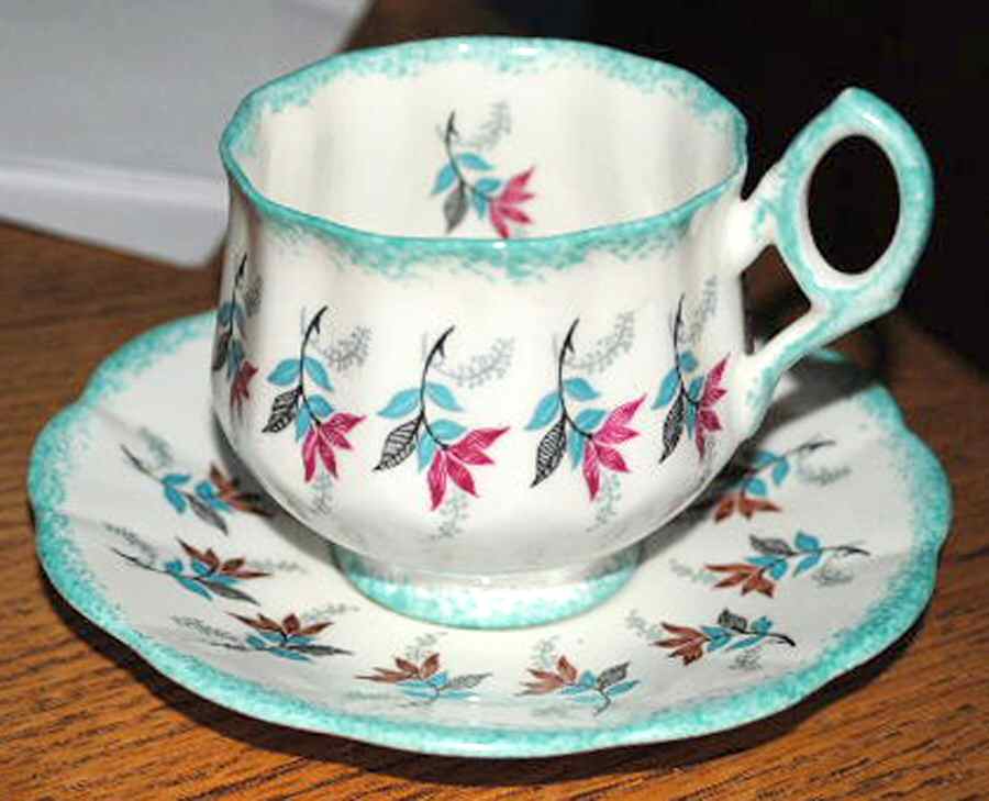 RIA83 Footed Cup & Saucer Set by Rosina-Queens-1