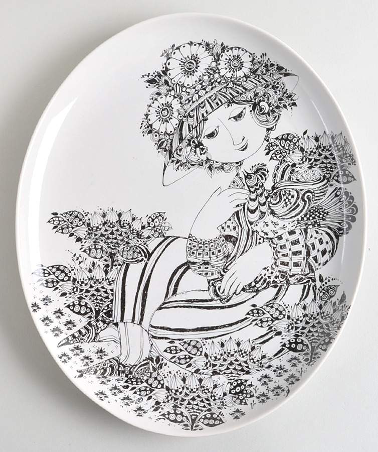 La Paloma 13" Oval Serving Platter by Rosenthal - Continental-1