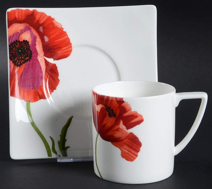 Summer Sun Flat Cup & Saucer Set by Red Vanilla-1