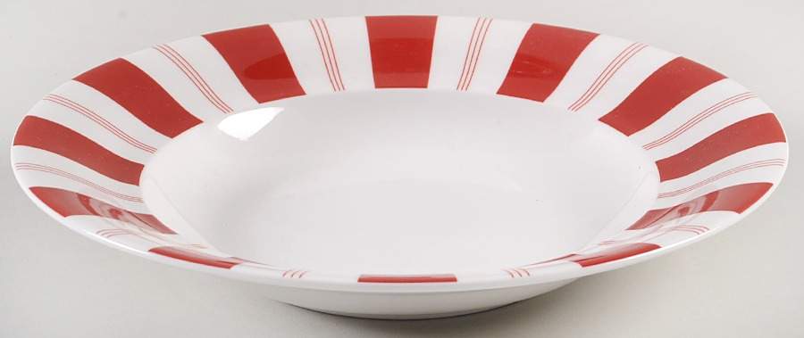 Tuxedo Rouge Large Rim Soup Bowl by Red Vanilla-1