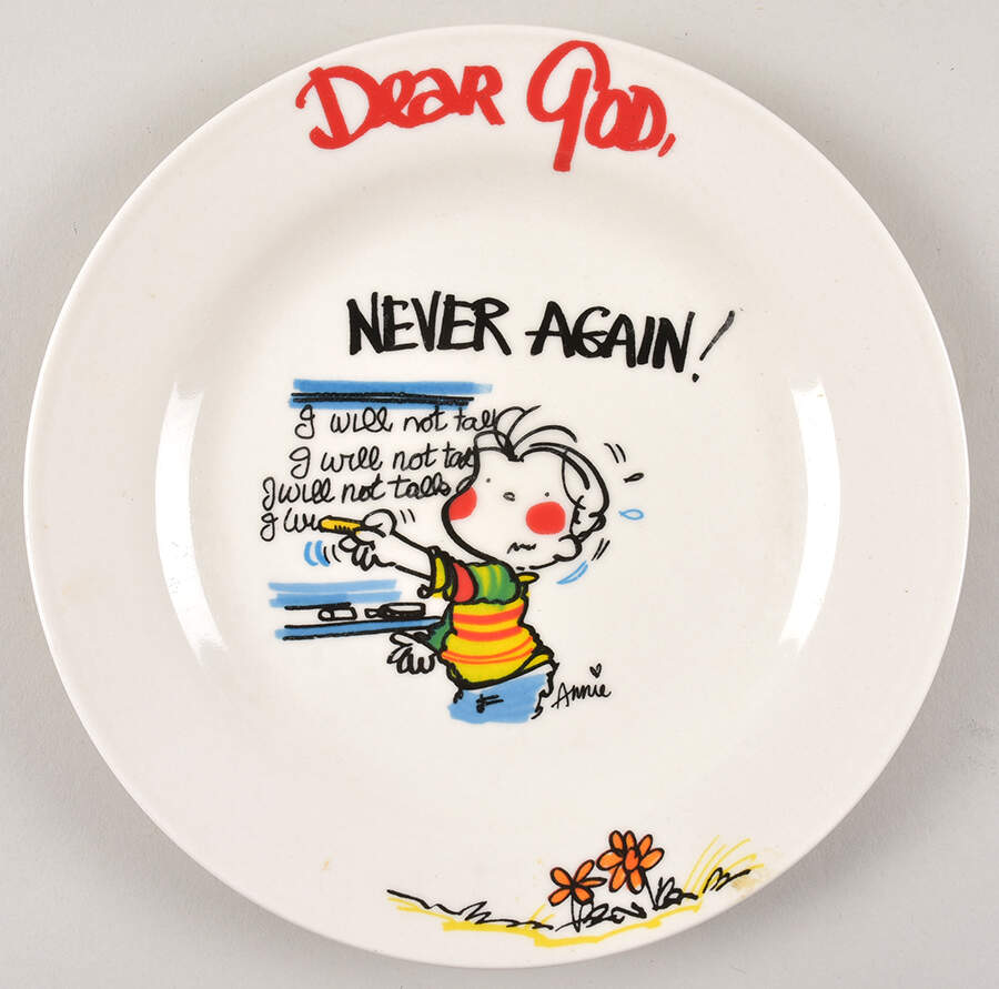 Dear God Salad Plate by Royal Norfolk-1