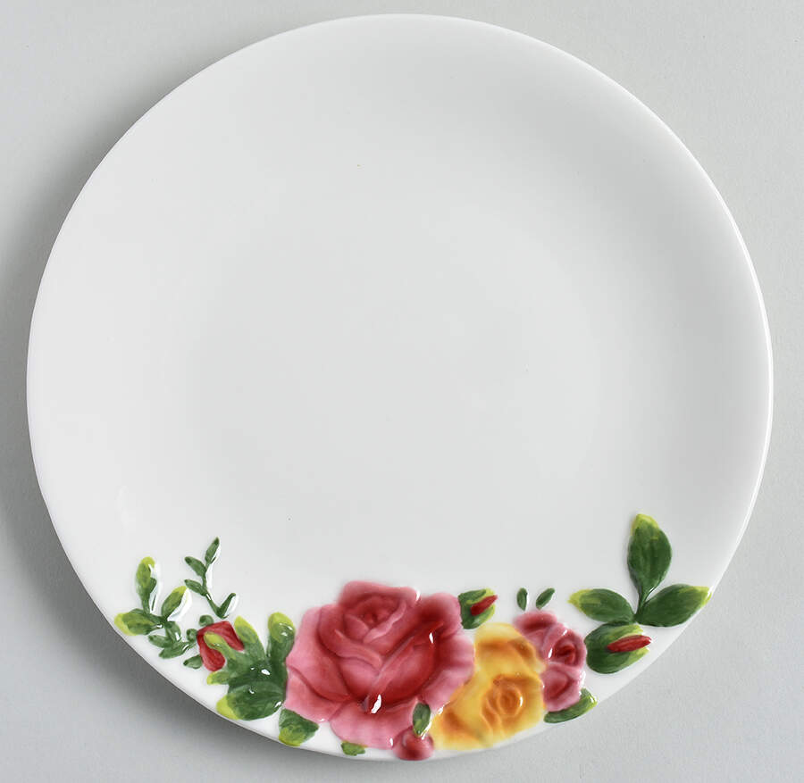 Country Rose Tidbit Plate by Royal Albert-1