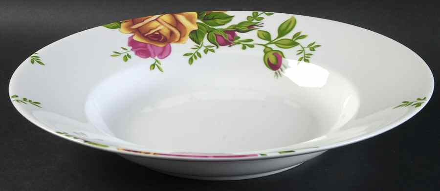 Country Rose 11" Pasta Serving Bowl by Royal Albert-1