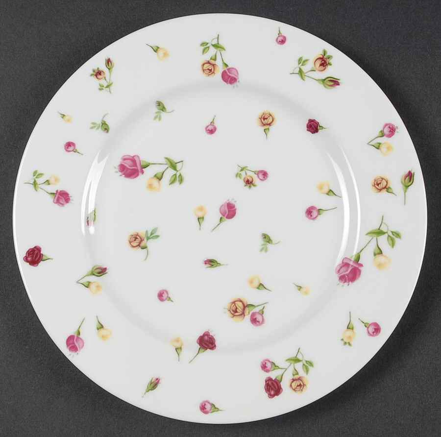 Country Rose Buds Dessert/Pie Plate by Royal Albert-1