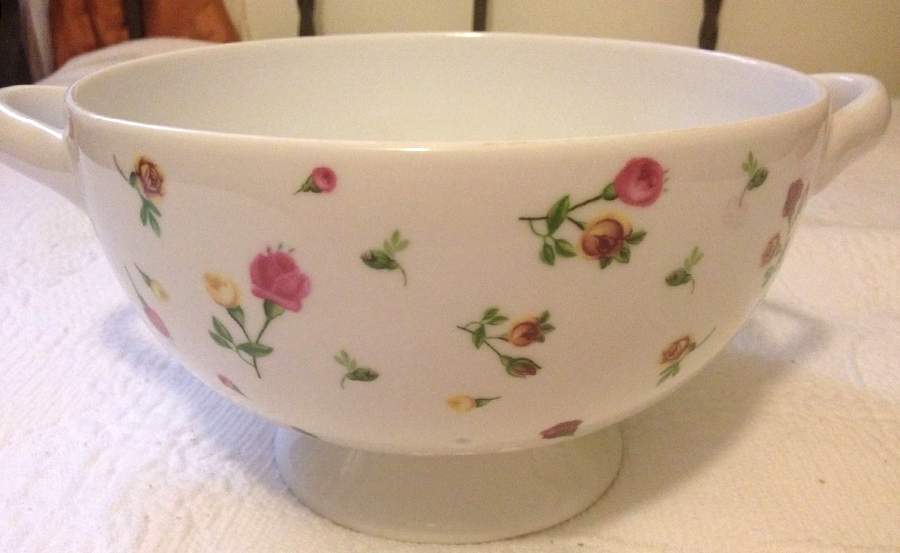 Country Rose Buds Large Pierced Berry Bowl by Royal Albert-1