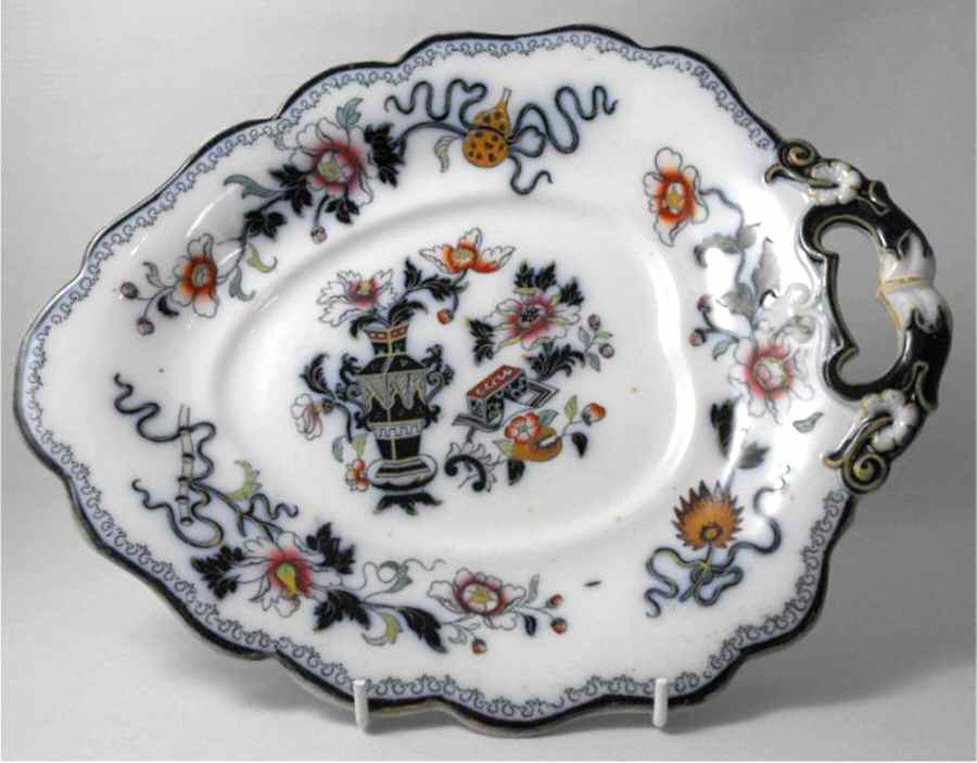 2617 Handled Leaf Dish by Ridgway (Ridgways)-1