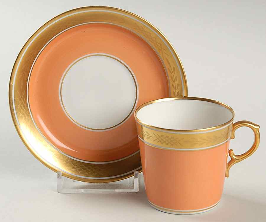 1104 Flat Demitasse Cup & Saucer Set by Royal Copenhagen-1