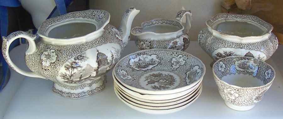 Marcella Brown Saucer by Ridgway (Ridgways)-1
