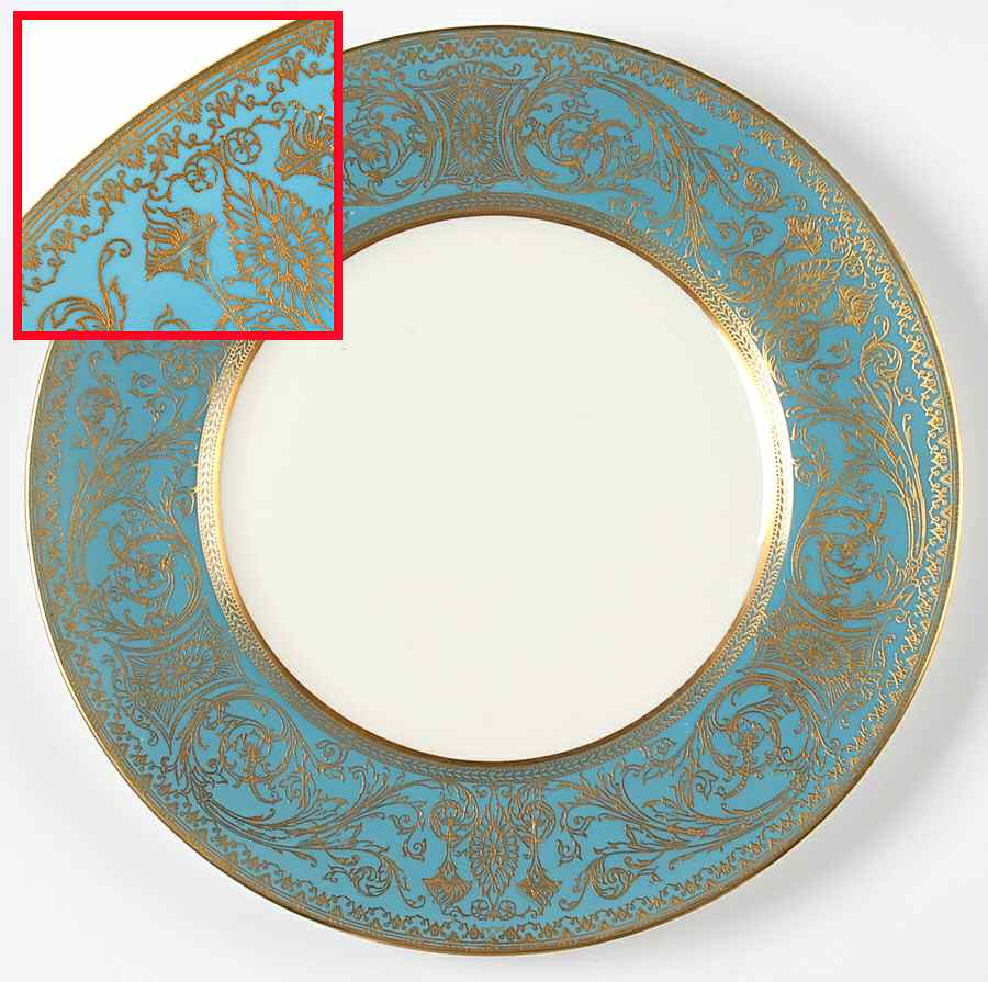 Embassy Turquoise Dinner Plate by Royal Worcester-1