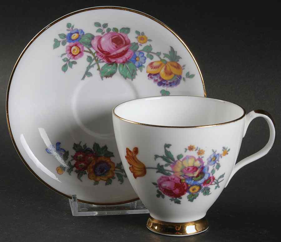 2101k Footed Cup & Saucer Set by Royal Ardalt (England)-1