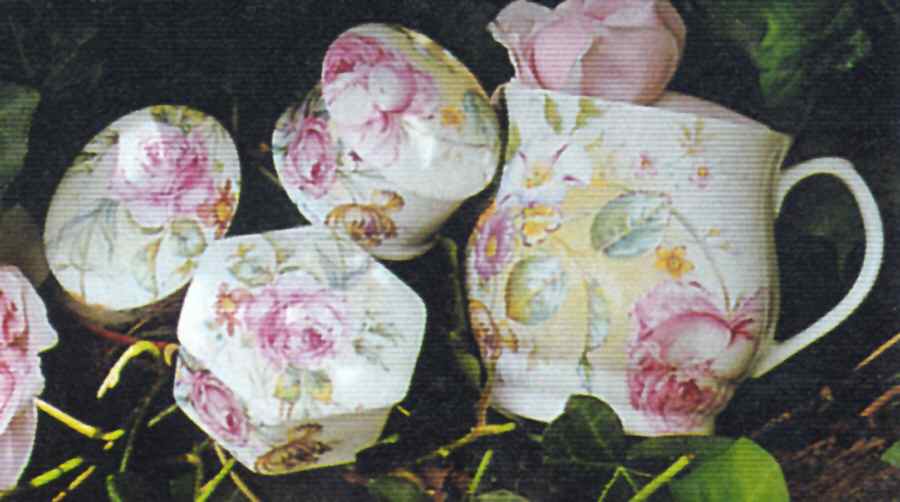 Rachel's Rose Octagonal Box & Lid by Royal Crownford-1