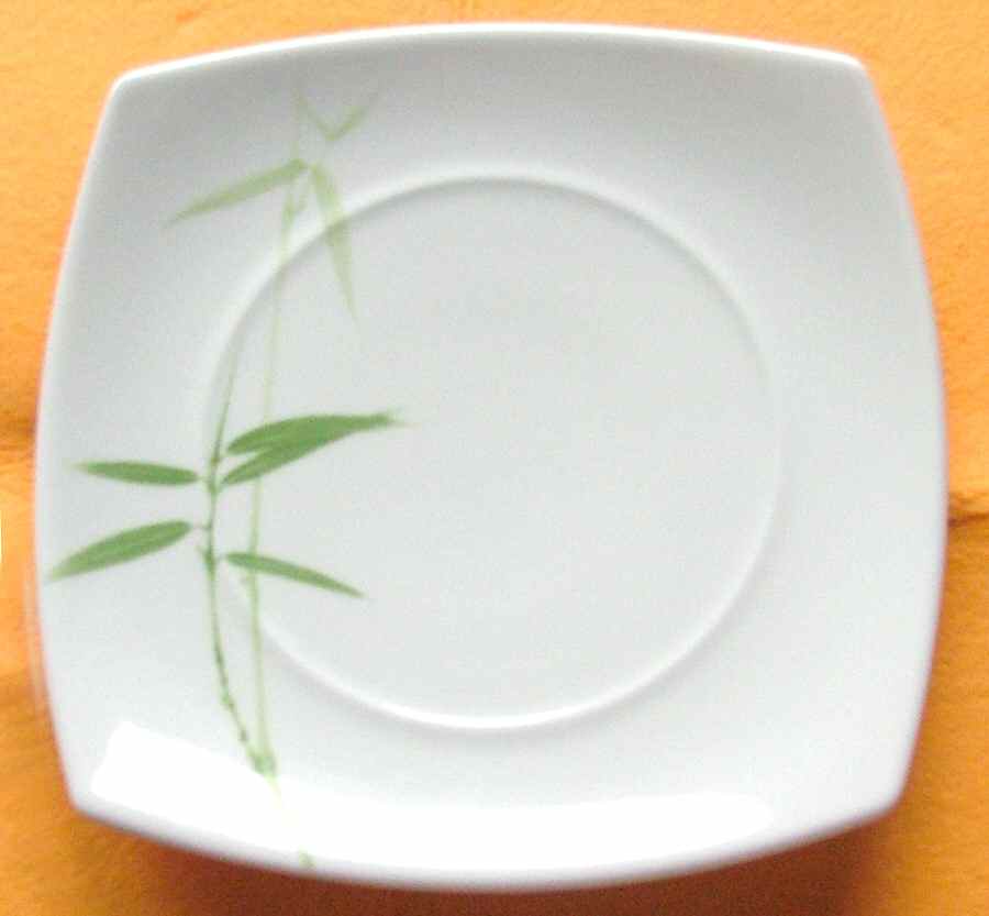 Green Bamboo Salad Plate by Royal Porcelain-1