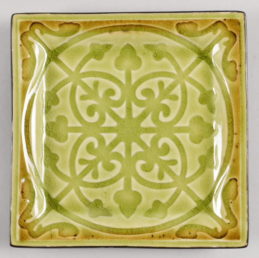 Lorelei Lime Green Salad Plate by Roscher & Co-1