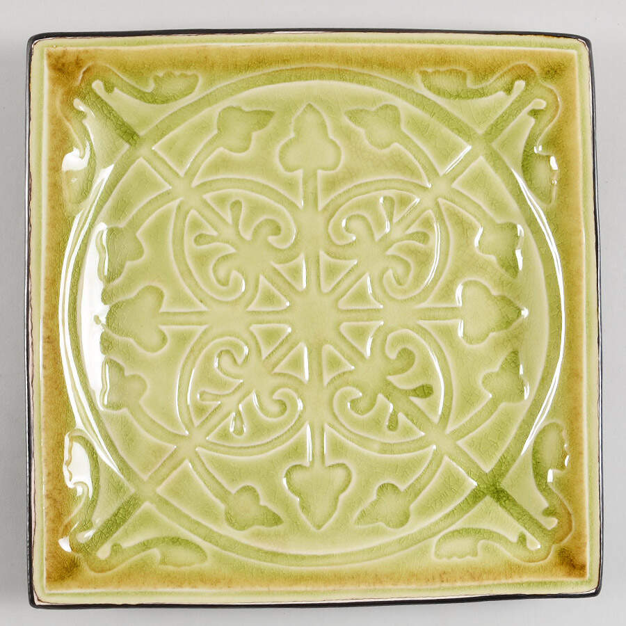 Lorelei Lime Green Dinner Plate by Roscher & Co-1