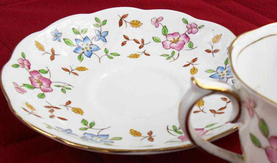 Minuet (Floral Rim) Saucer by Royal Albert-1