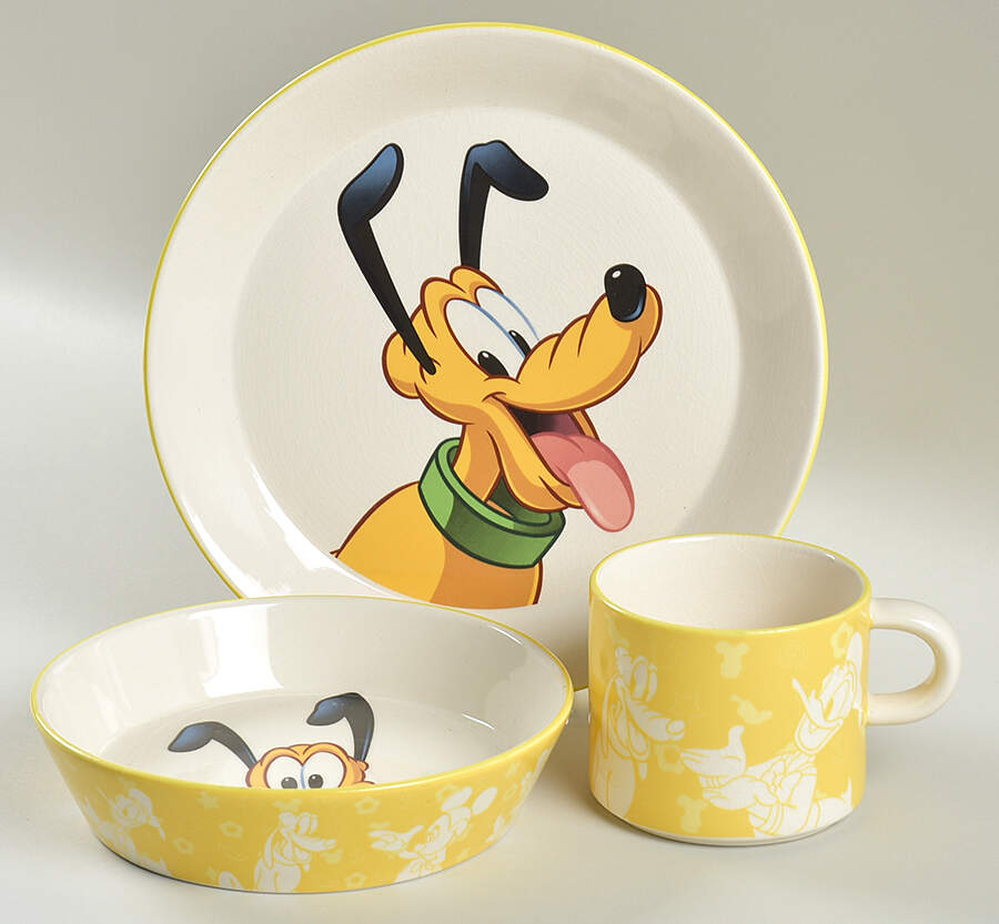 Mickey & Minnie Mouse (3 Piece) Child's Set by Royal Doulton-1