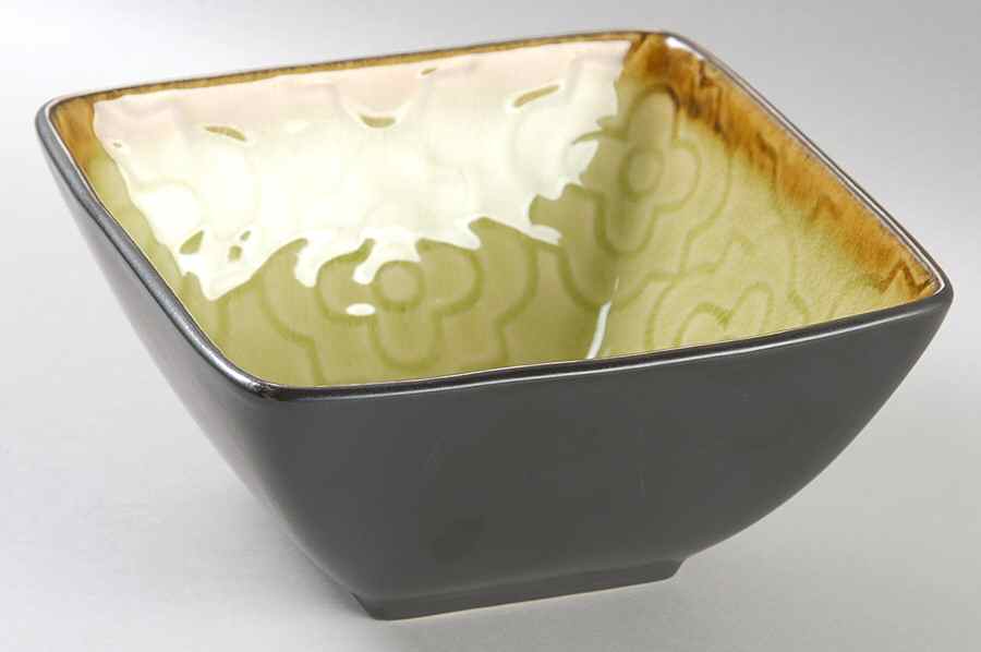 Moroccan Green Square Soup/Cereal Bowl by Roscher & Co-1