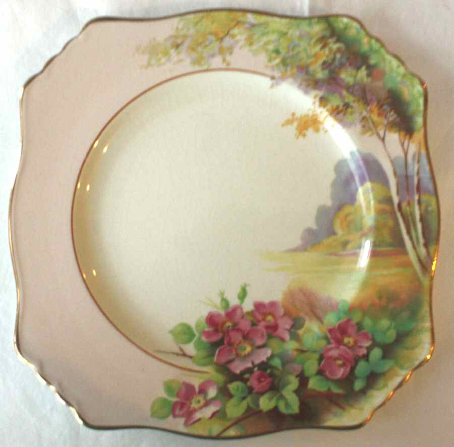 RWI219 Square Luncheon Plate by Royal Winton-1