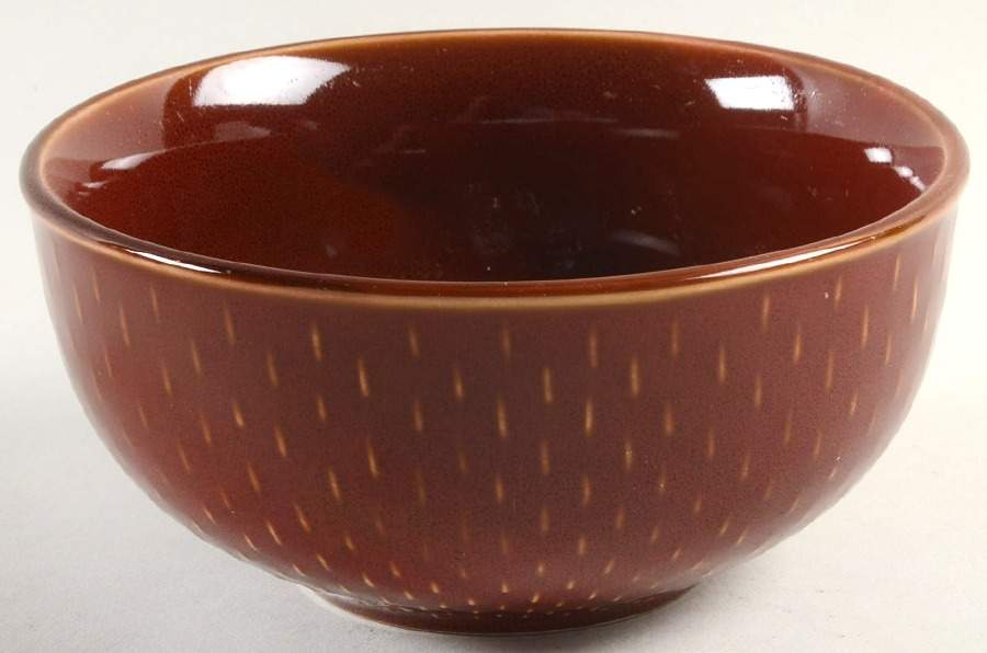 Stitch Brick Red Soup/Cereal Bowl by Ruff Hewn-1