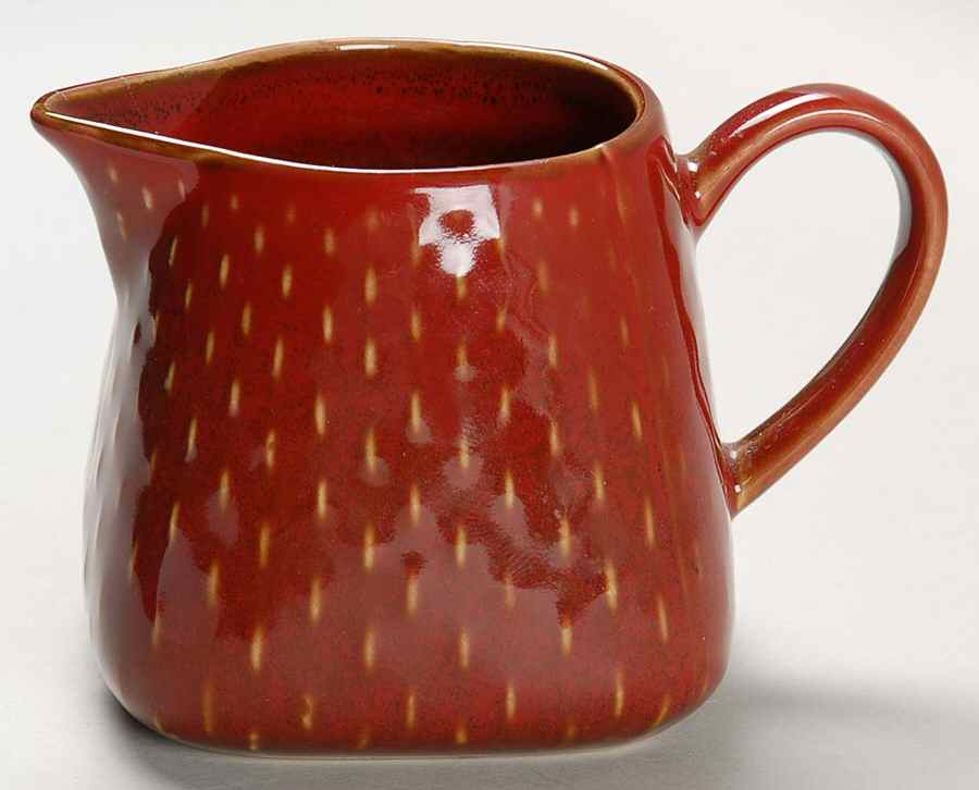 Stitch Brick Red Creamer by Ruff Hewn-1
