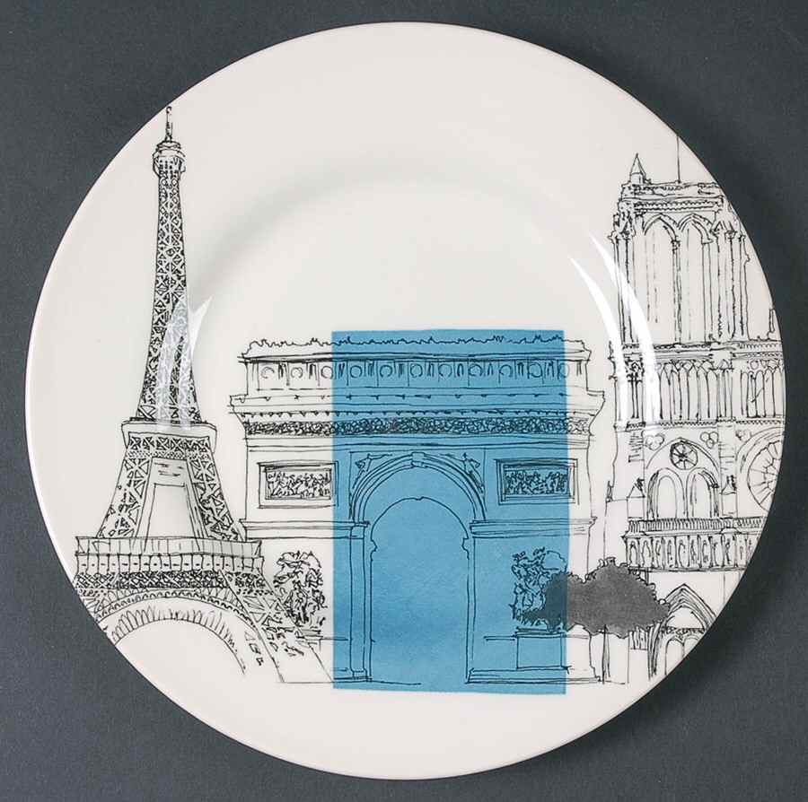 City Sketch Salad Plate by Royal Stafford-1