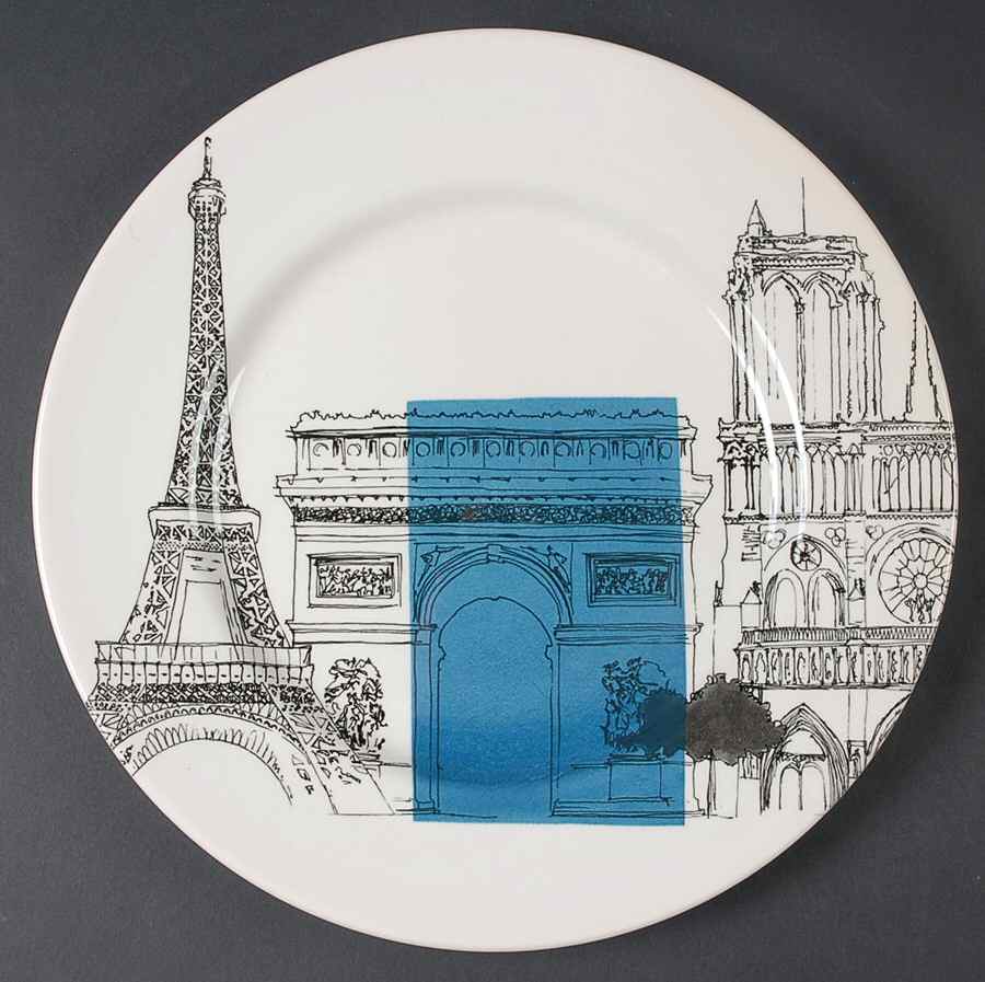 City Sketch Dinner Plate by Royal Stafford-1