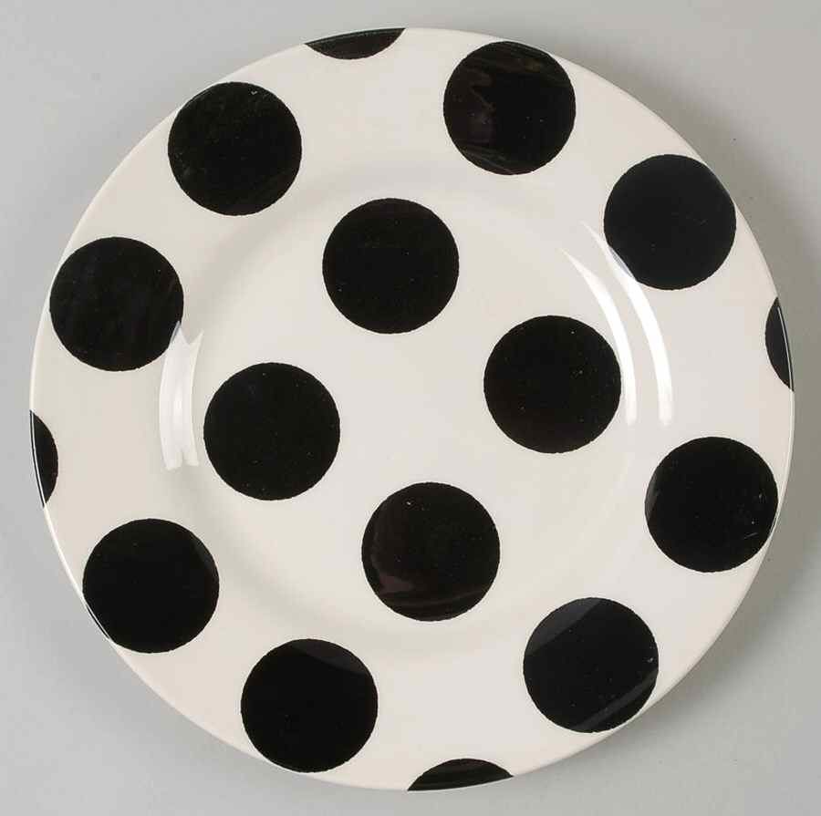 Black Spot Salad Plate by Royal Stafford-1