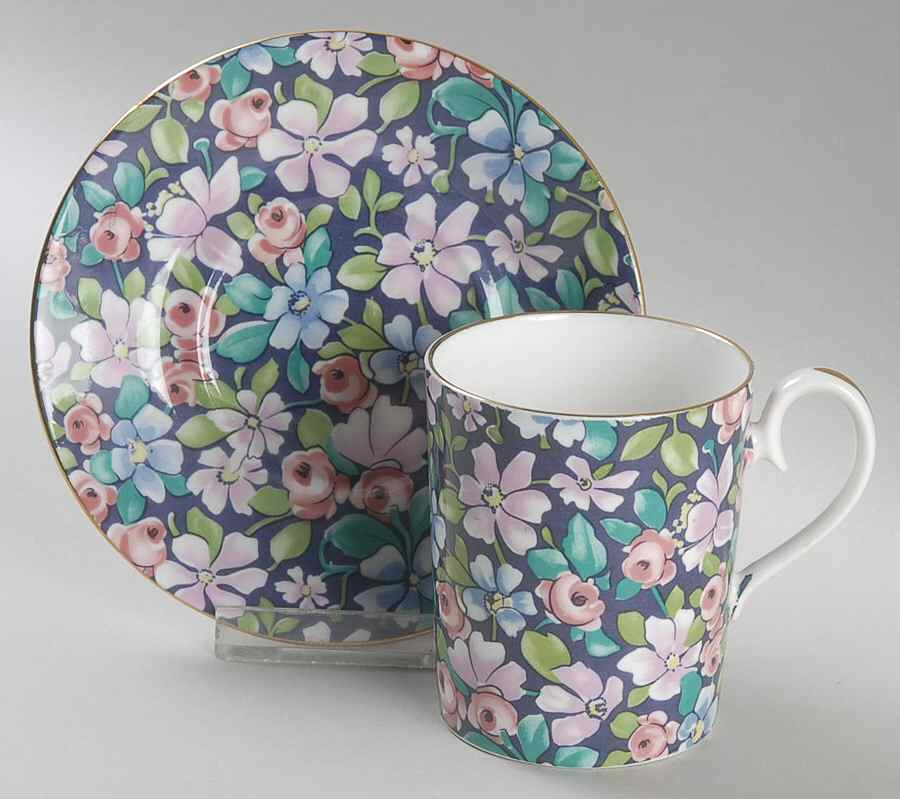 Nocturne Flat Demitasse Cup & Saucer Set by Royal Albert-1