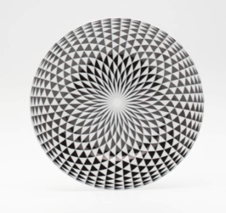 Diamonds Black Bread & Butter Plate by Royal Limoges-1
