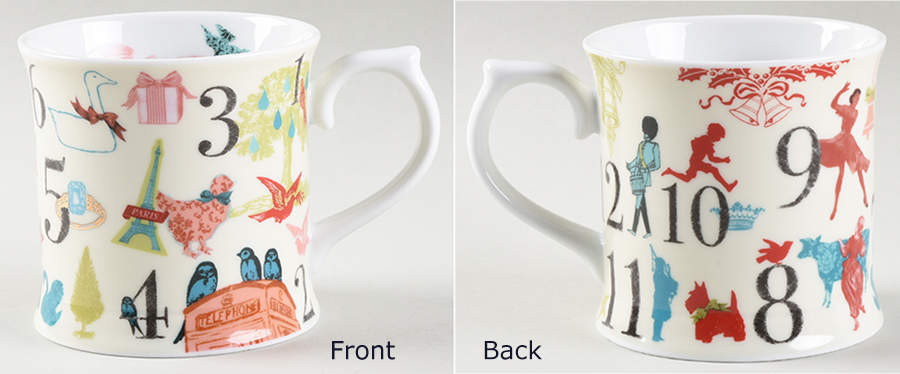 Twelve Days of Christmas Mug by Rosanna-1