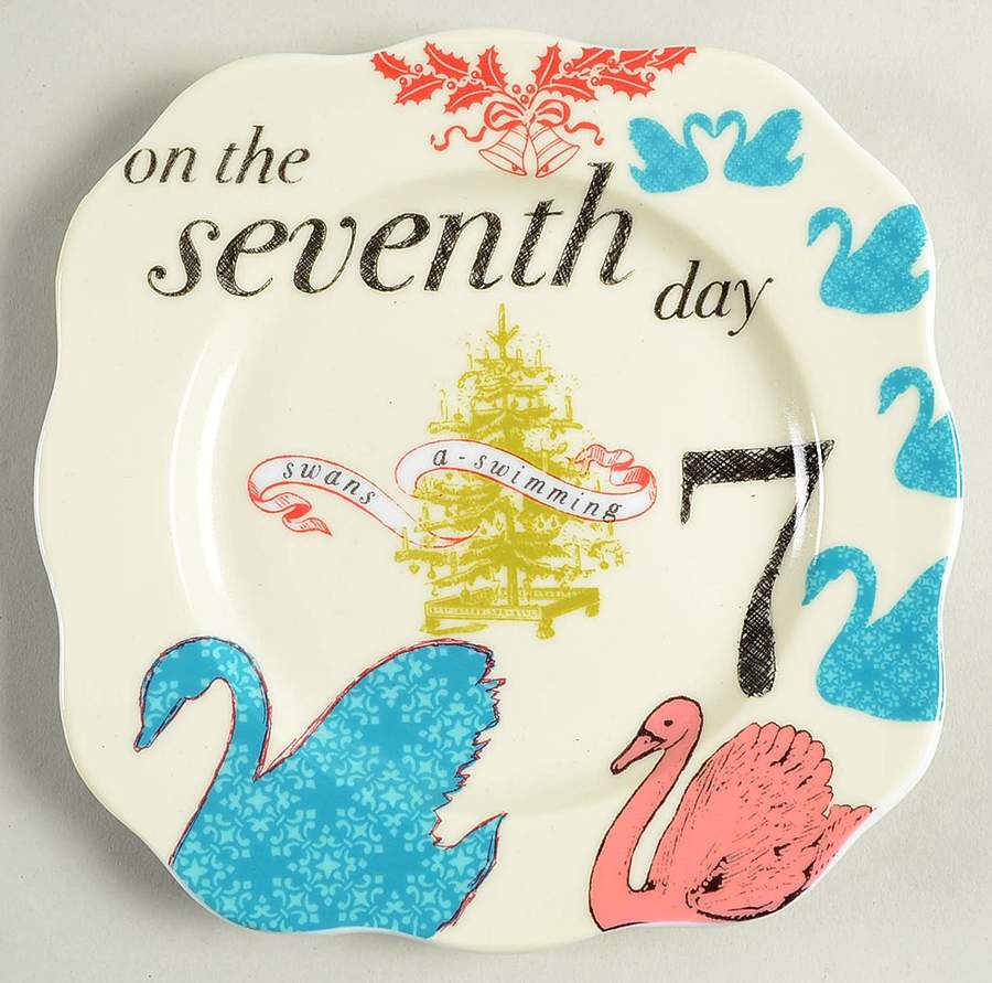 Twelve Days of Christmas Appetizer Plate by Rosanna-1