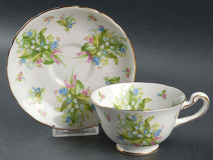 4645A Footed Cup & Saucer Set by Royal Chelsea-1