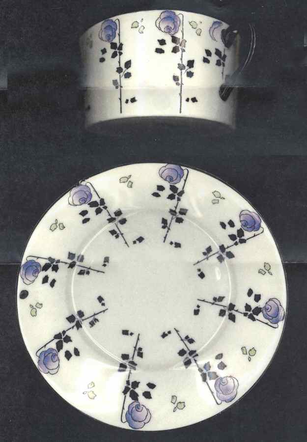 RA8333 Flat Cup & Saucer Set by Royal Doulton-1