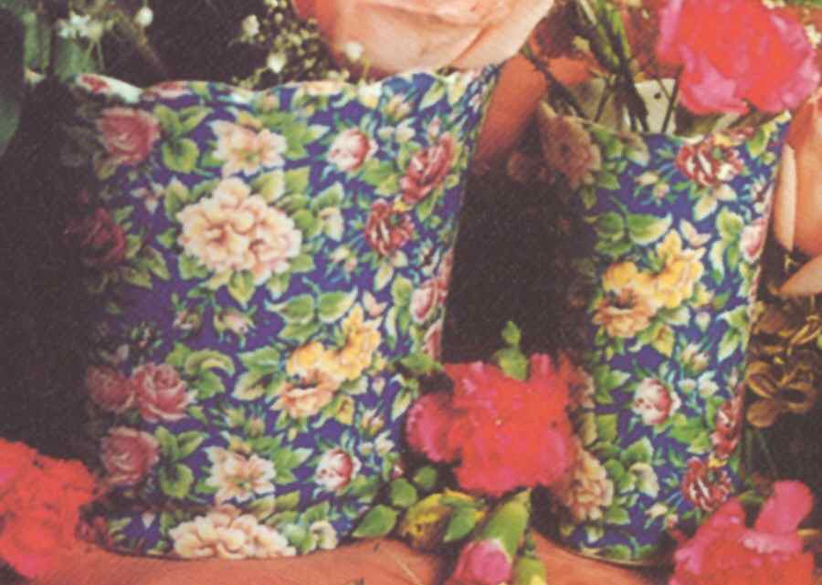 Victorian Chintz Blue 5" Planter by Royal Crownford-1