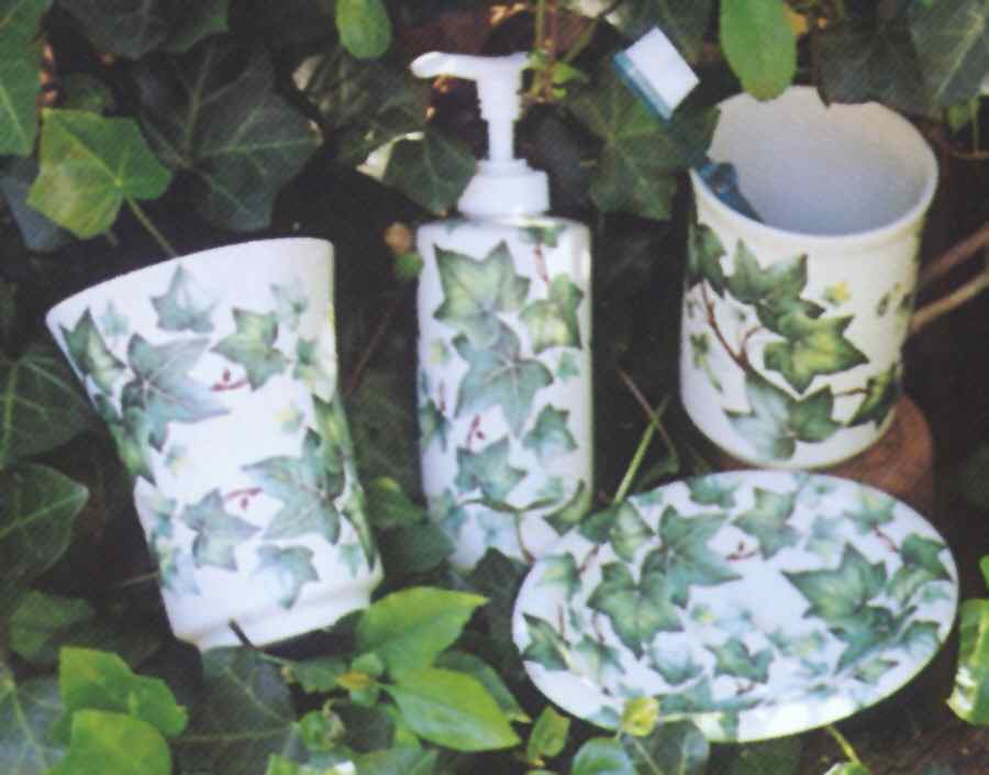 English Ivy Utensil Holder by Royal Crownford-1