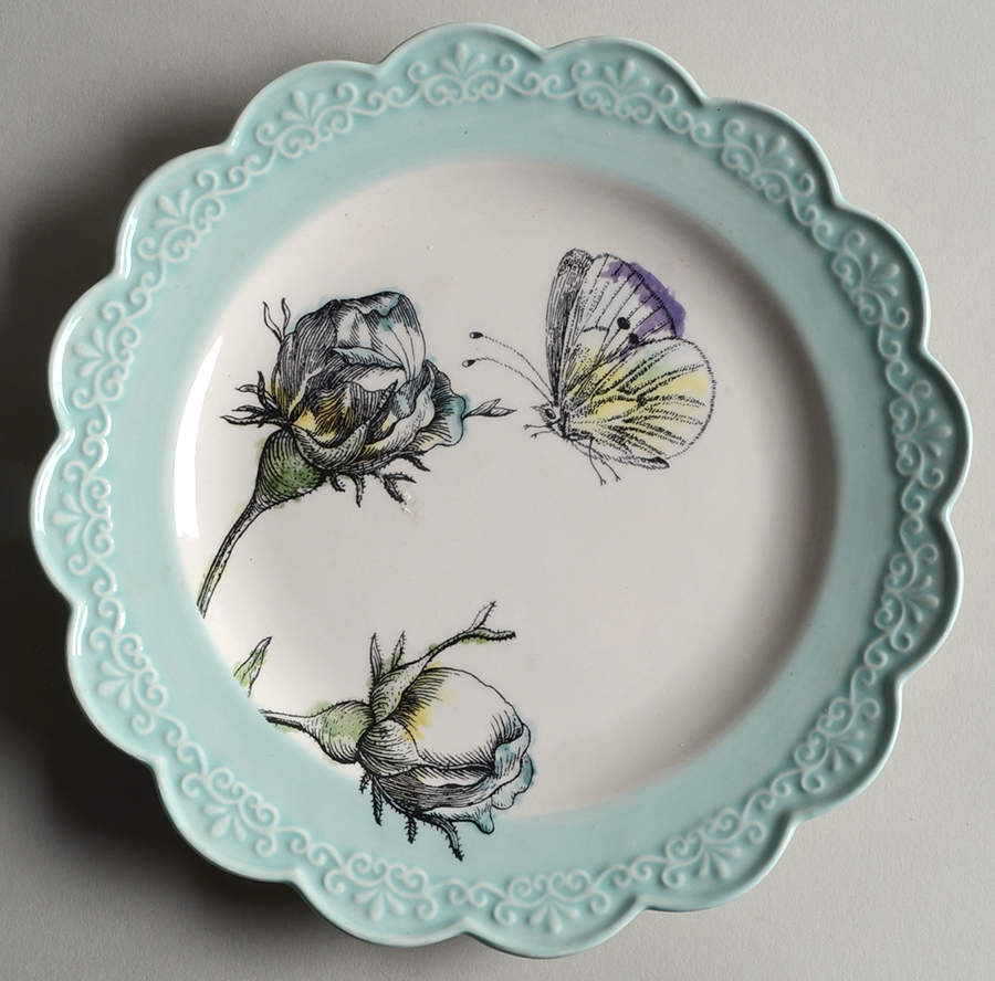 Edie Rose Bloom Collection Accent Salad Plate by Rachel Bilson-1