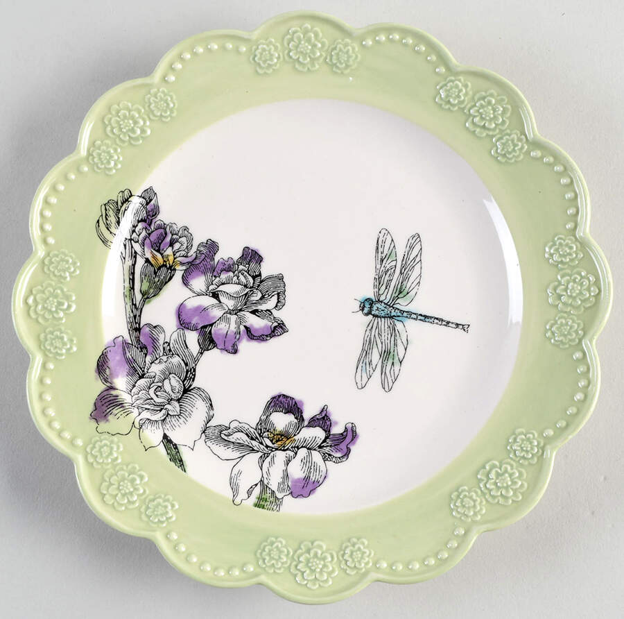 Edie Rose Bloom Collection Accent Salad Plate by Rachel Bilson-1