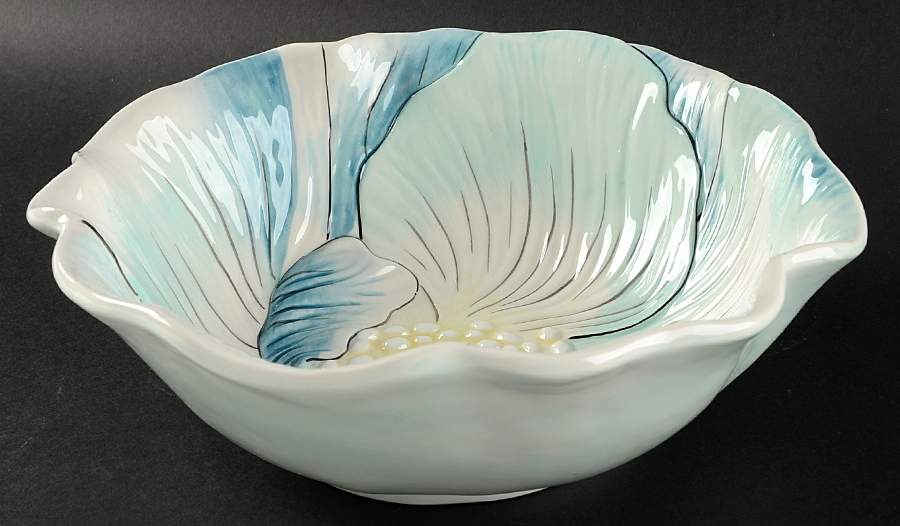 Edie Rose Bloom Collection 9" Sculpted Round Serving Bowl by Rachel Bilson-1