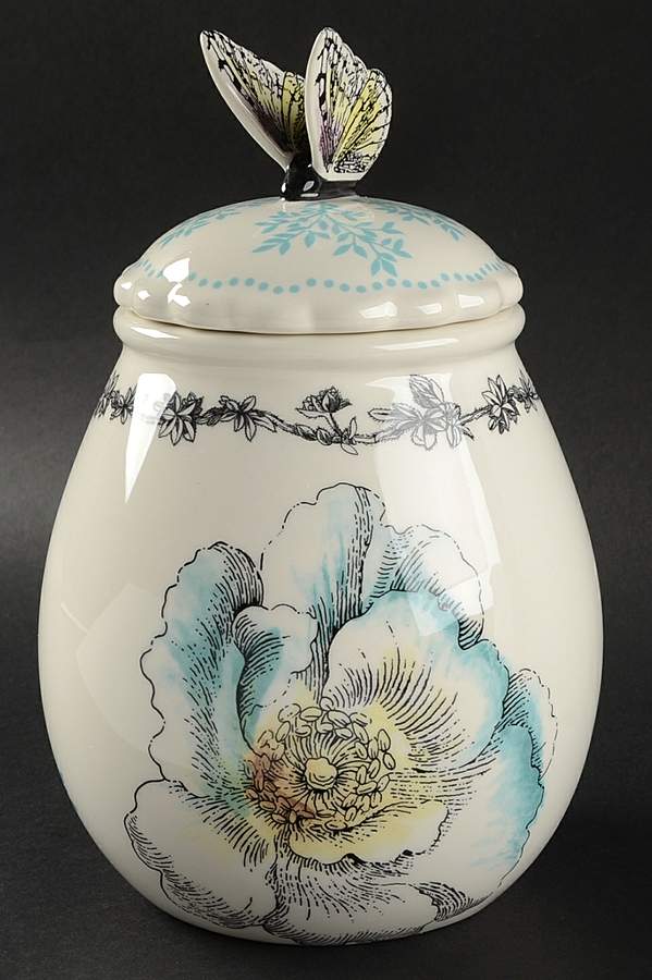 Edie Rose Bloom Collection Small Canister & Lid by Rachel Bilson-1