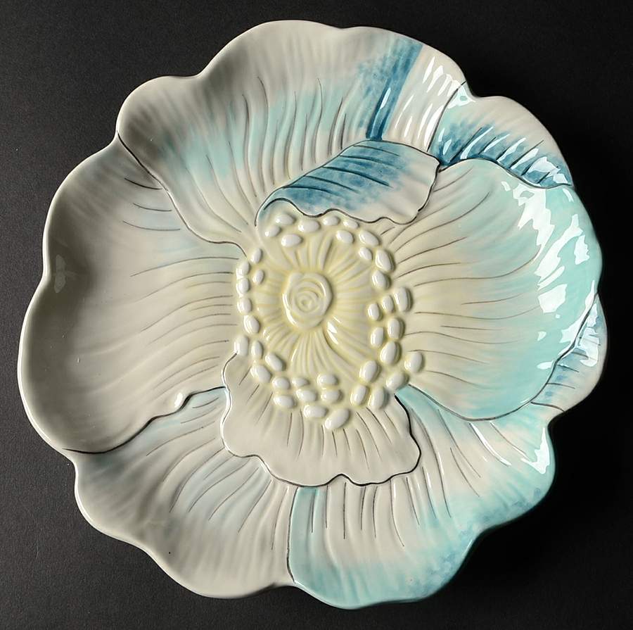 Edie Rose Bloom Collection Sculpted Canape Plate by Rachel Bilson-1
