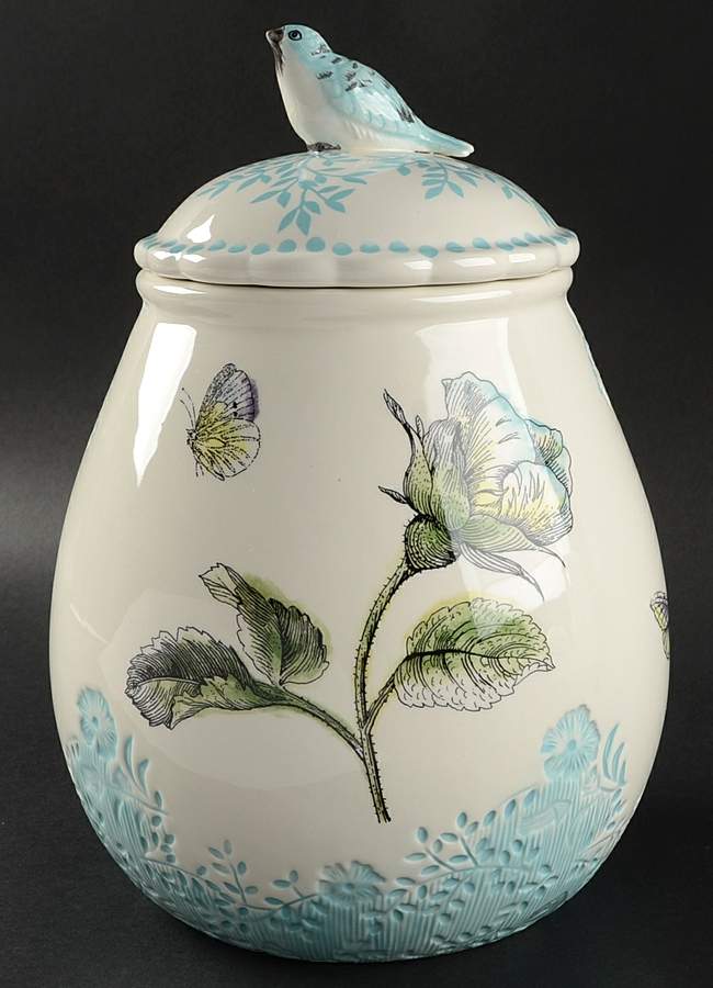 Edie Rose Bloom Collection Large Canister & Lid by Rachel Bilson-1
