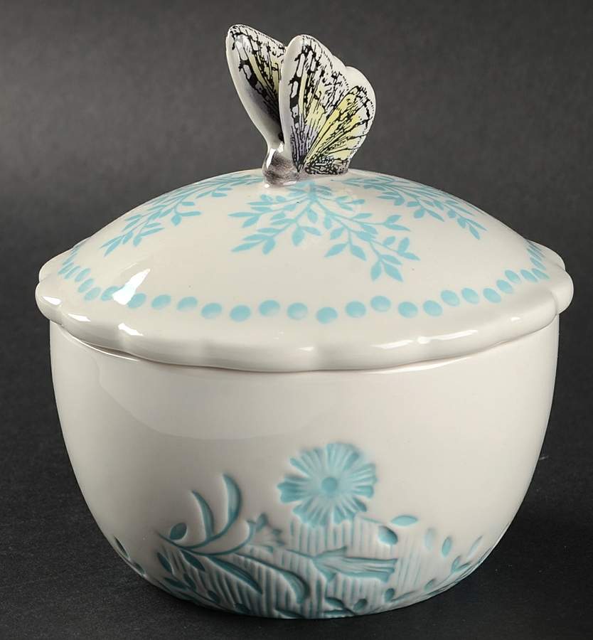 Edie Rose Bloom Collection Sugar Bowl & Lid by Rachel Bilson-1
