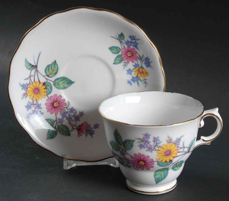6921 Footed Cup & Saucer Set by Royal Vale-1