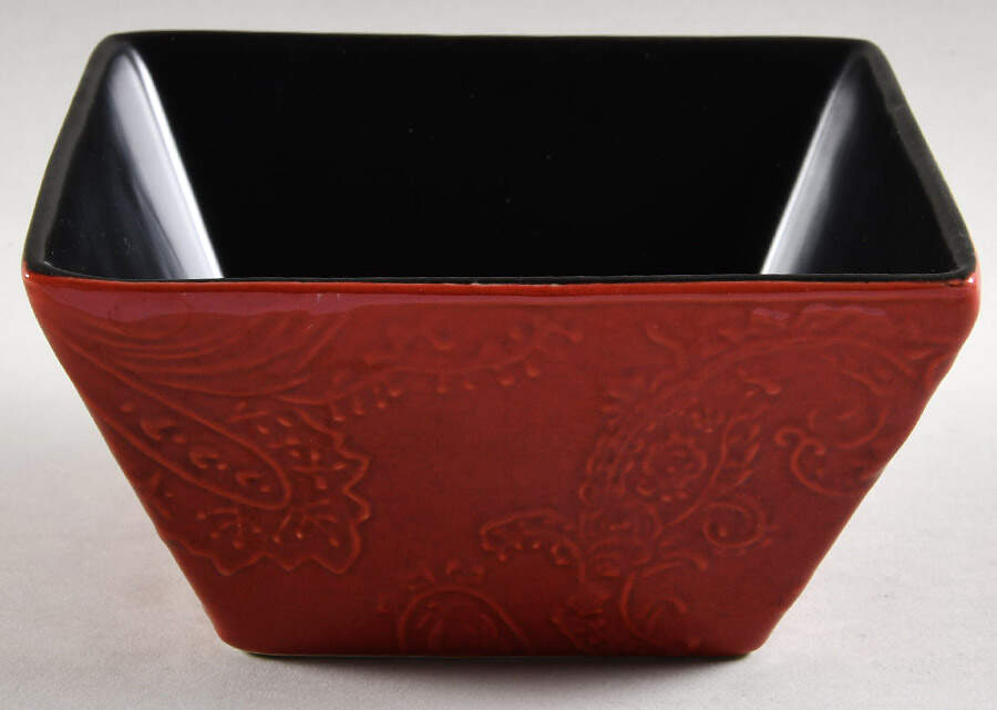 Paisley Red Soup/Cereal Bowl by Roscher & Co-1