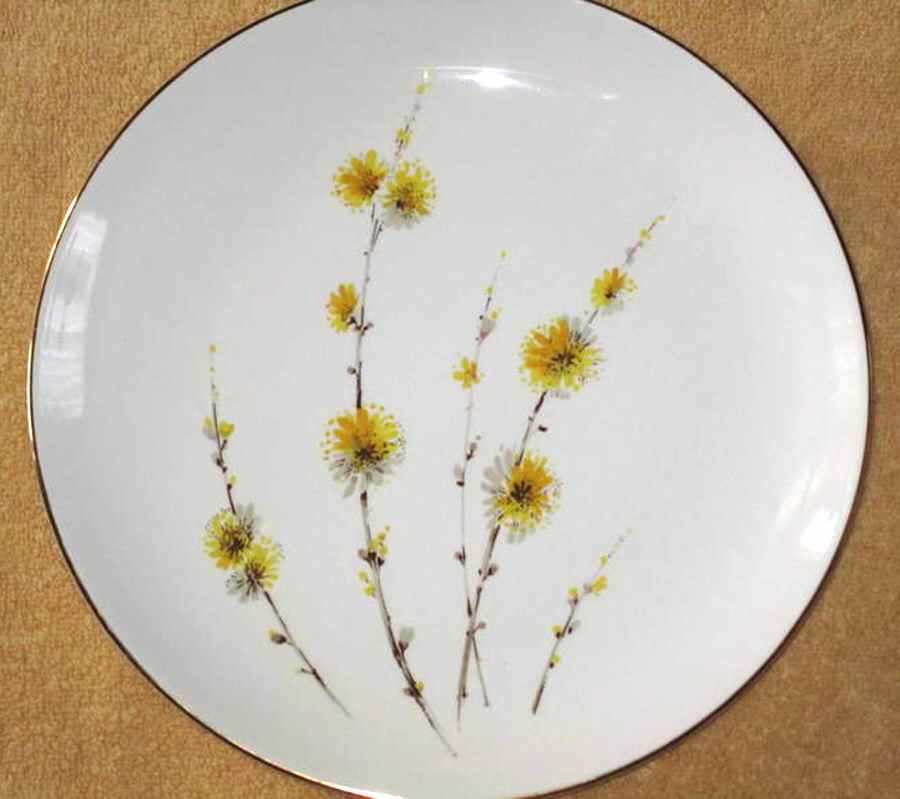 Yellow Willow Dinner Plate by Royal Monarch-1