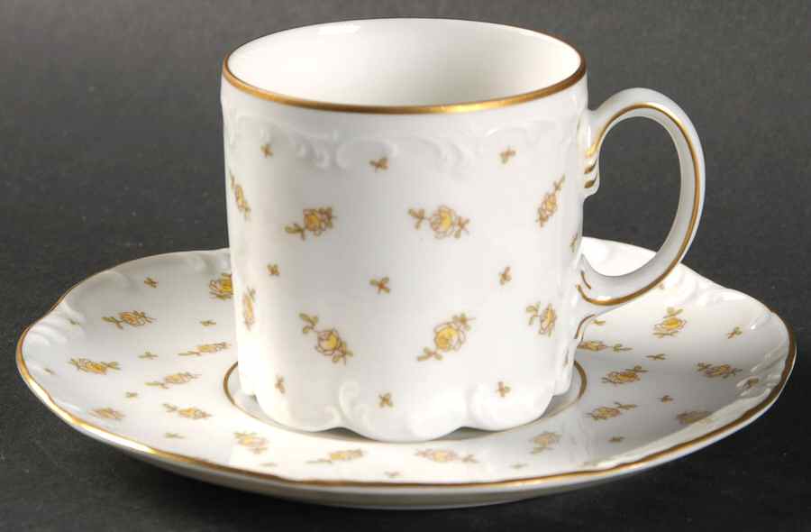 R1935 Flat Demitasse Cup & Saucer Set by Rosenthal - Continental-1