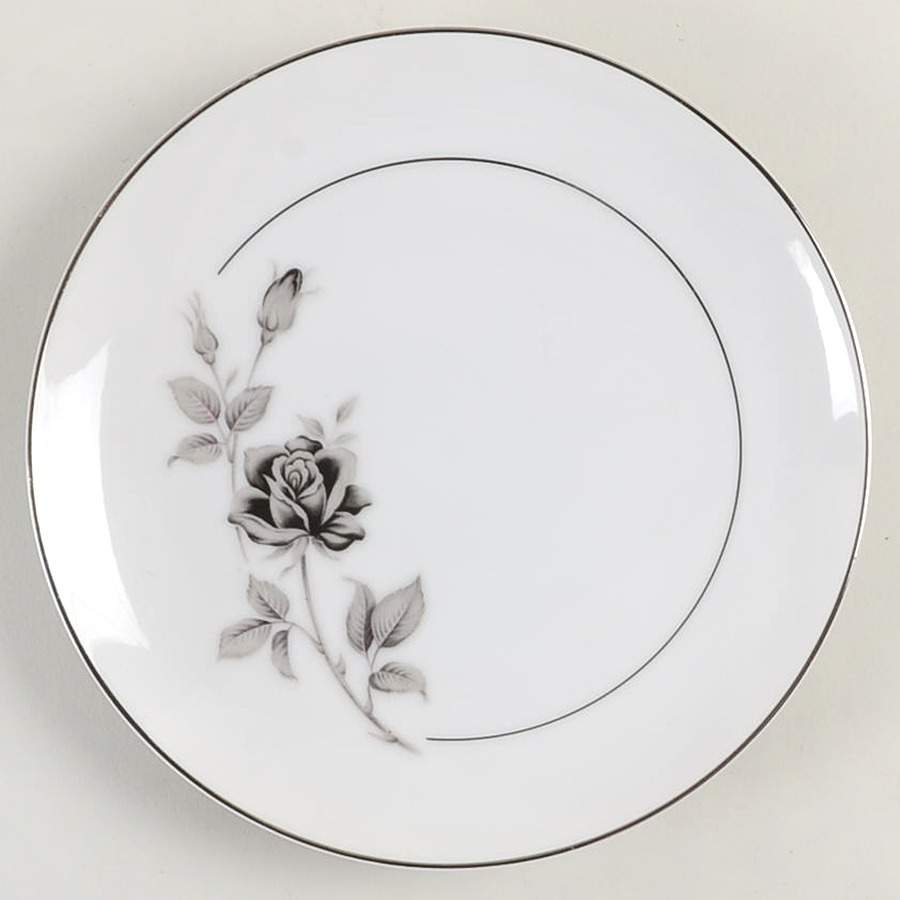 Nocturne Rose Bread & Butter Plate by Royale-1