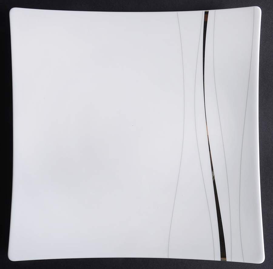 Odett Platinum Square Dinner Plate by Red Vanilla-1