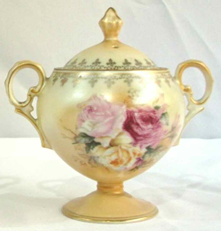 RPU38 Sugar Bowl & Lid by RS Prussia-1